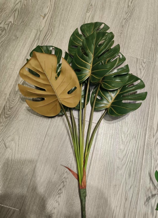 22" 7-Head Monstera Bundle Autumn